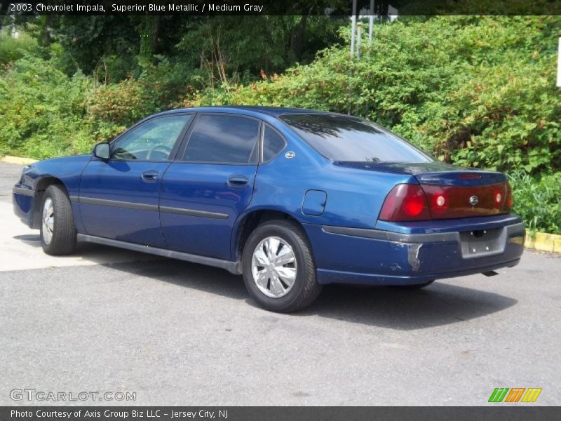 Superior Blue Metallic / Medium Gray 2003 Chevrolet Impala