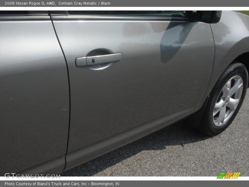Gotham Gray Metallic / Black 2008 Nissan Rogue SL AWD