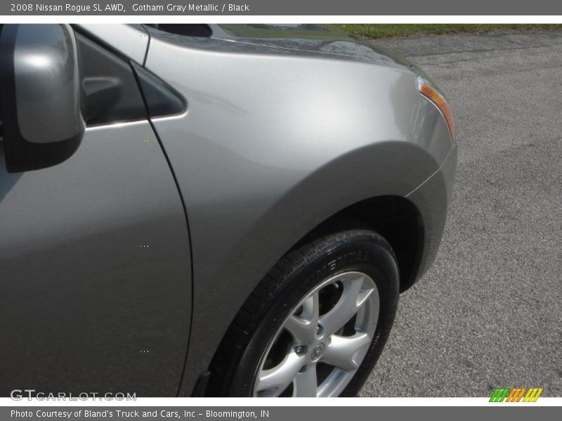 Gotham Gray Metallic / Black 2008 Nissan Rogue SL AWD