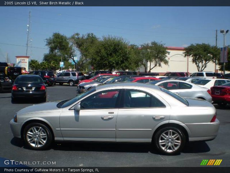 Silver Birch Metallic / Black 2005 Lincoln LS V8