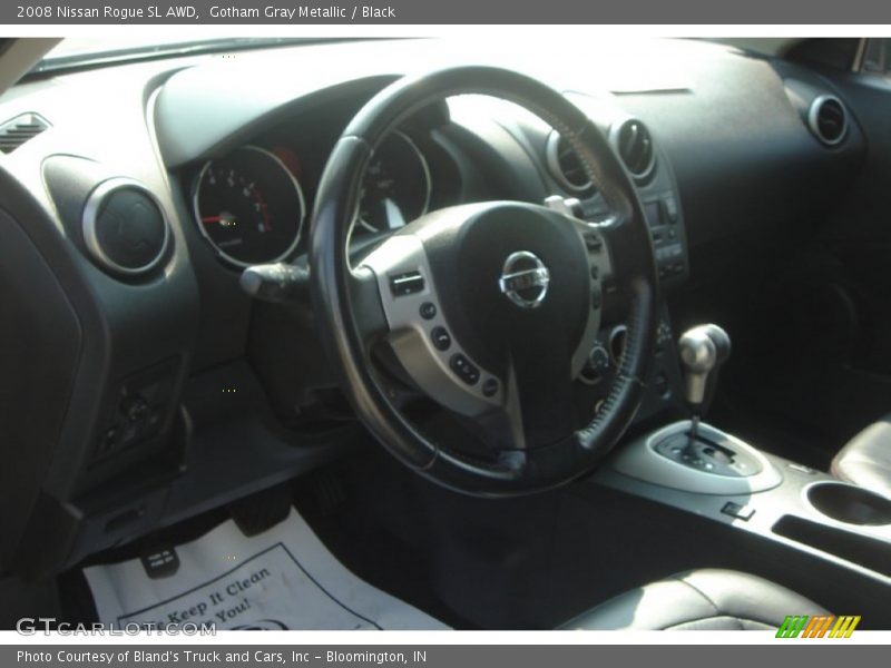 Gotham Gray Metallic / Black 2008 Nissan Rogue SL AWD