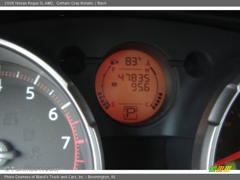Gotham Gray Metallic / Black 2008 Nissan Rogue SL AWD