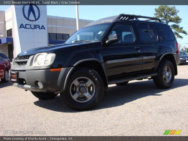 Super Black / Gray Celadon 2002 Nissan Xterra XE V6