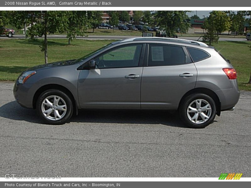 Gotham Gray Metallic / Black 2008 Nissan Rogue SL AWD