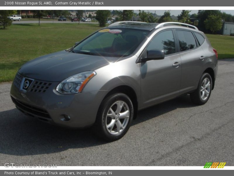 Gotham Gray Metallic / Black 2008 Nissan Rogue SL AWD