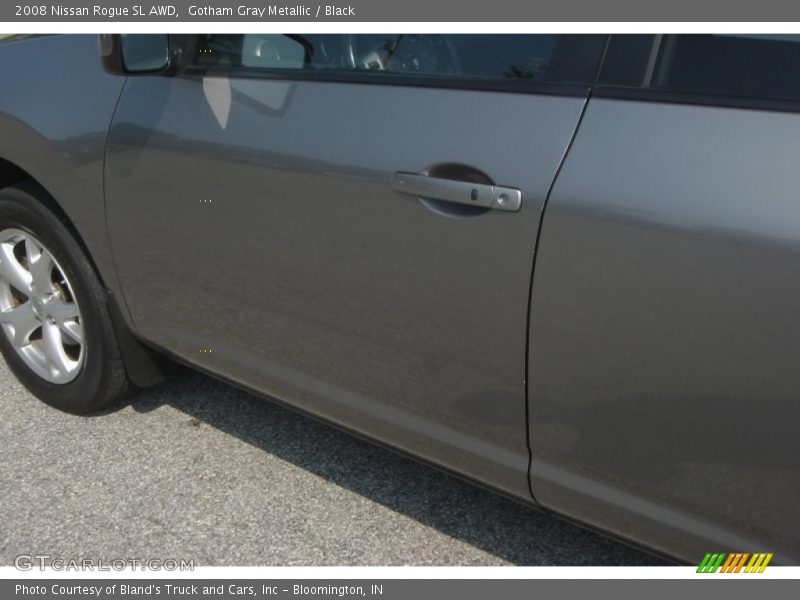 Gotham Gray Metallic / Black 2008 Nissan Rogue SL AWD