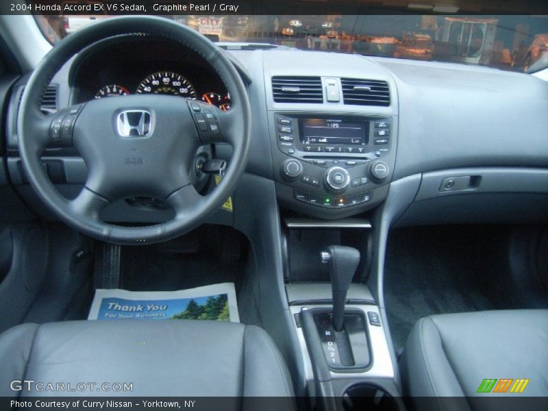 Graphite Pearl / Gray 2004 Honda Accord EX V6 Sedan