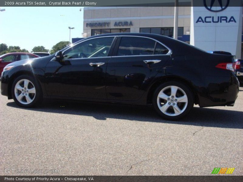 Crystal Black Pearl / Ebony 2009 Acura TSX Sedan