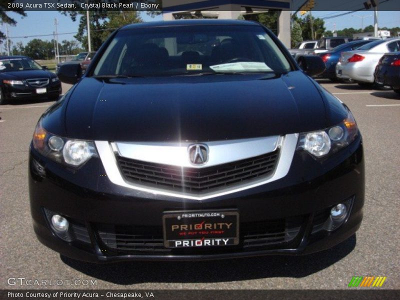 Crystal Black Pearl / Ebony 2009 Acura TSX Sedan