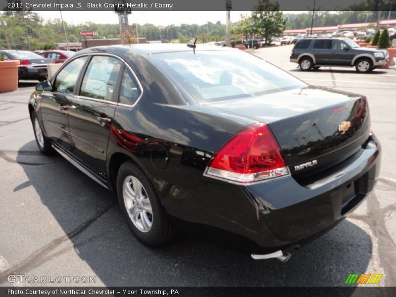 Black Granite Metallic / Ebony 2012 Chevrolet Impala LS