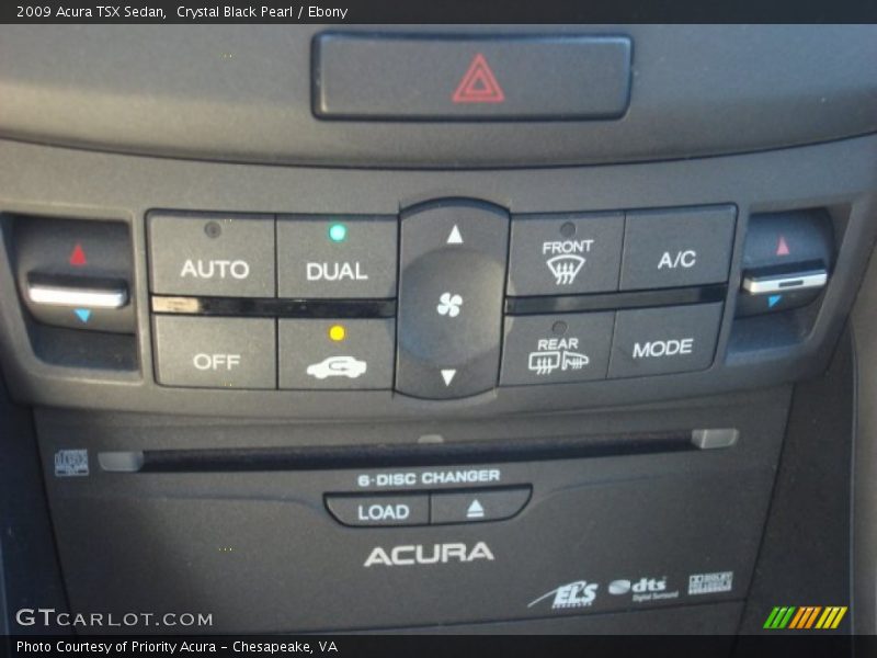 Crystal Black Pearl / Ebony 2009 Acura TSX Sedan