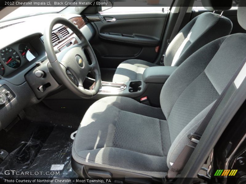 Black Granite Metallic / Ebony 2012 Chevrolet Impala LS