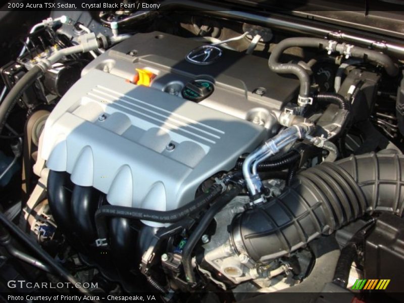 Crystal Black Pearl / Ebony 2009 Acura TSX Sedan