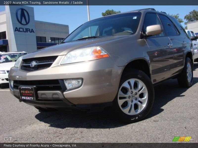 Sandstone Metallic / Saddle 2003 Acura MDX Touring