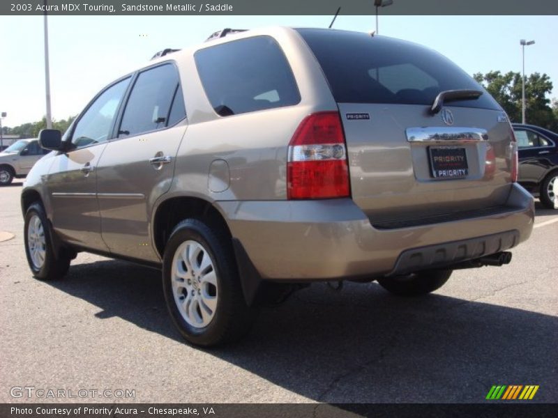 Sandstone Metallic / Saddle 2003 Acura MDX Touring