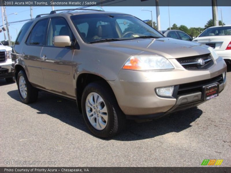 Sandstone Metallic / Saddle 2003 Acura MDX Touring