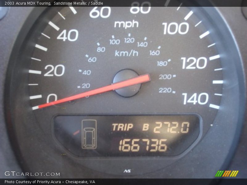 Sandstone Metallic / Saddle 2003 Acura MDX Touring