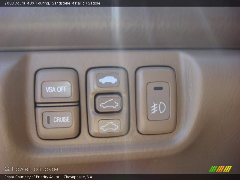 Controls of 2003 MDX Touring