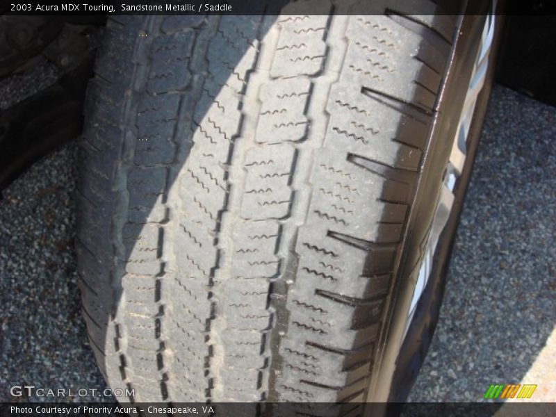 Sandstone Metallic / Saddle 2003 Acura MDX Touring