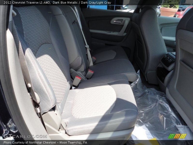 Dark Blue Metallic / Dark Gray/Light Gray 2012 Chevrolet Traverse LS AWD