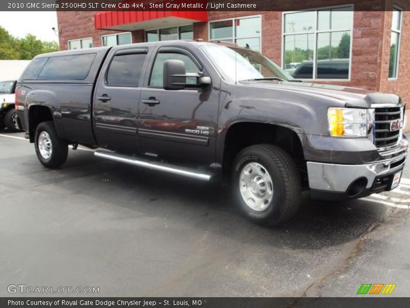 Steel Gray Metallic / Light Cashmere 2010 GMC Sierra 2500HD SLT Crew Cab 4x4