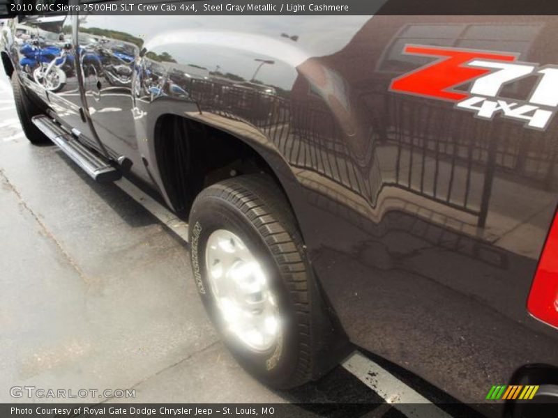 Steel Gray Metallic / Light Cashmere 2010 GMC Sierra 2500HD SLT Crew Cab 4x4
