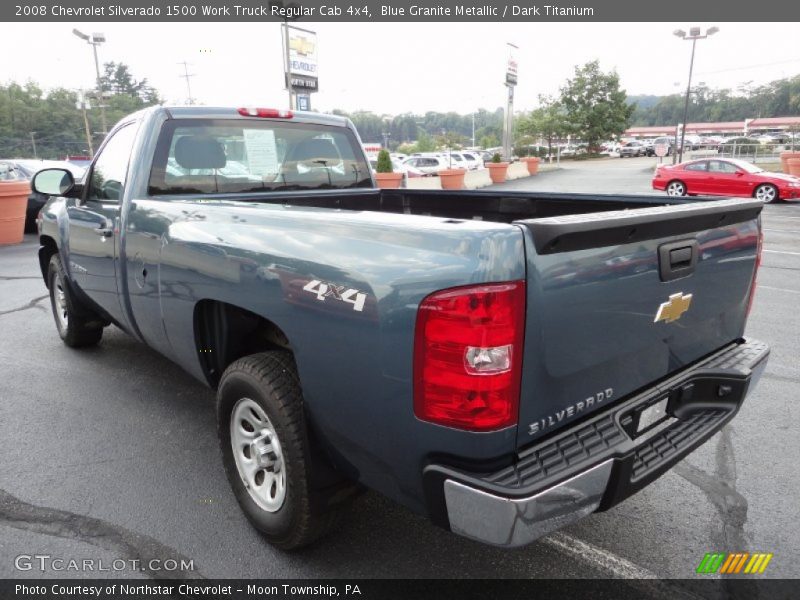 Blue Granite Metallic / Dark Titanium 2008 Chevrolet Silverado 1500 Work Truck Regular Cab 4x4