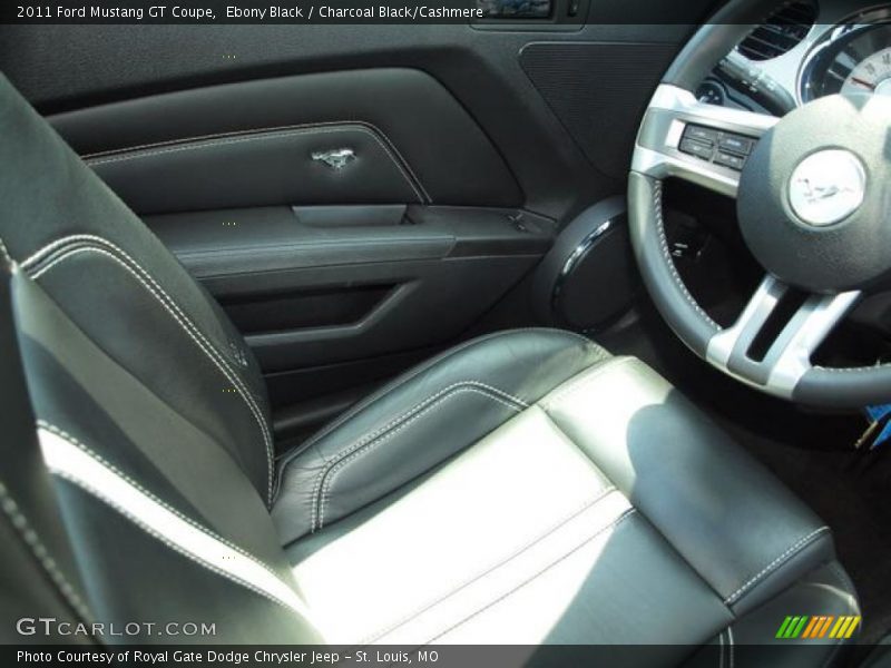 Ebony Black / Charcoal Black/Cashmere 2011 Ford Mustang GT Coupe