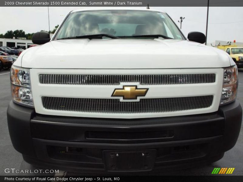 Summit White / Dark Titanium 2009 Chevrolet Silverado 1500 Extended Cab