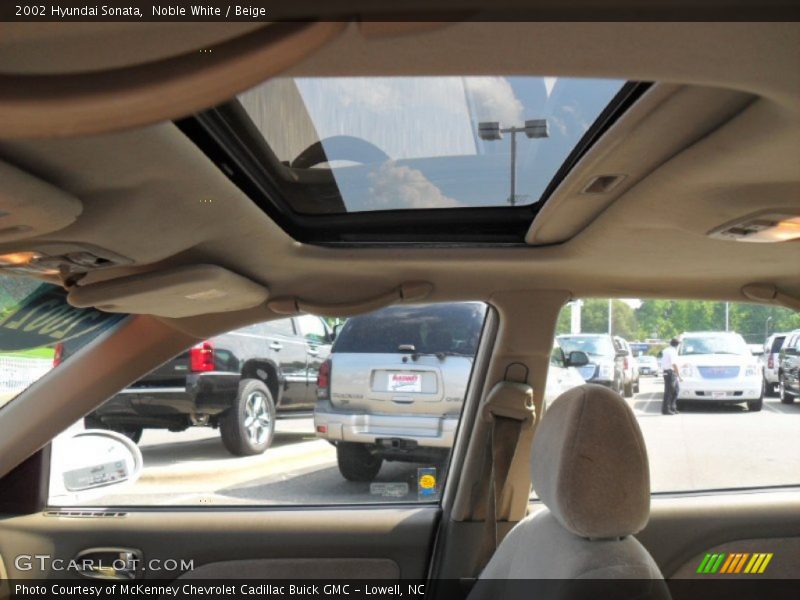 Noble White / Beige 2002 Hyundai Sonata