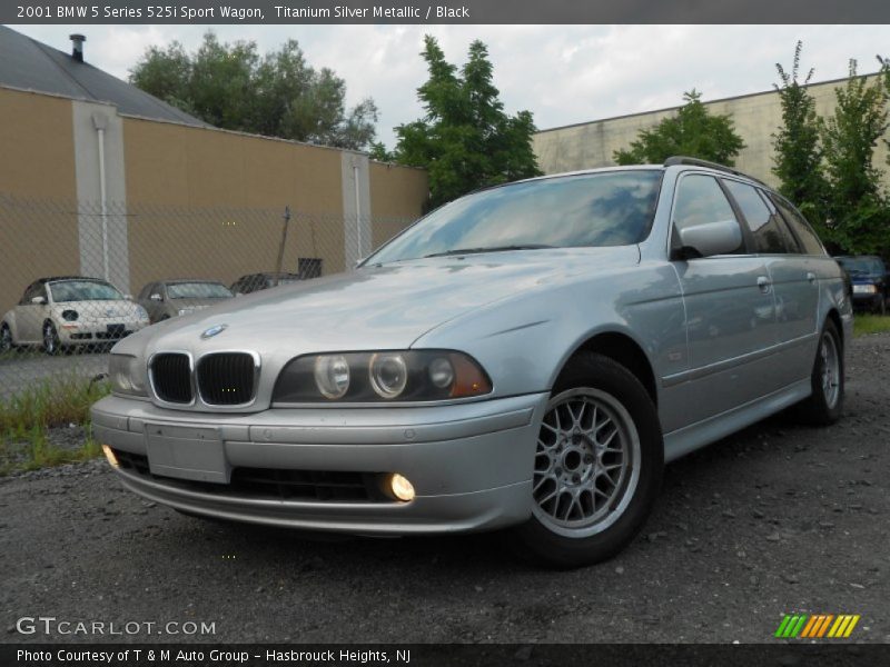 Titanium Silver Metallic / Black 2001 BMW 5 Series 525i Sport Wagon