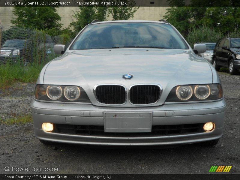 Titanium Silver Metallic / Black 2001 BMW 5 Series 525i Sport Wagon