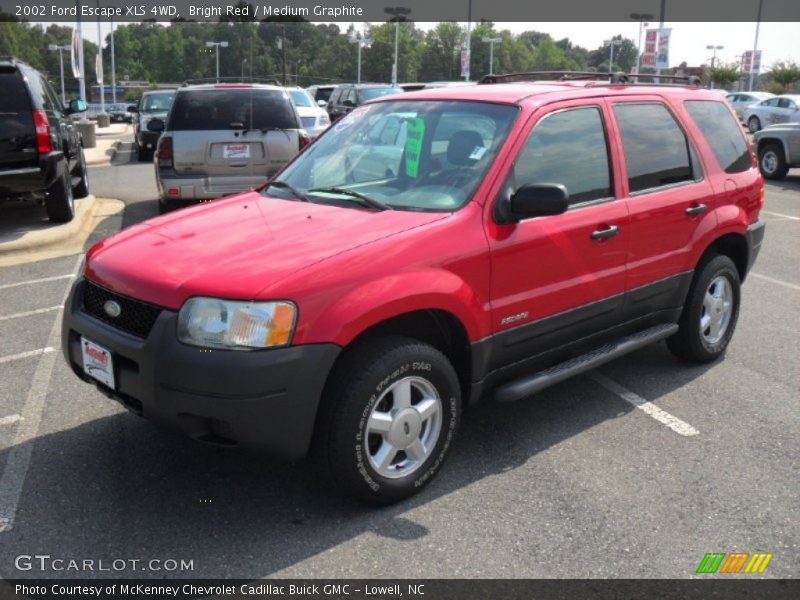 Bright Red / Medium Graphite 2002 Ford Escape XLS 4WD