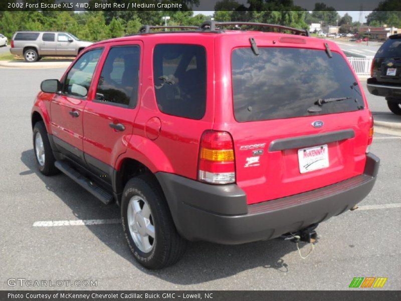 Bright Red / Medium Graphite 2002 Ford Escape XLS 4WD