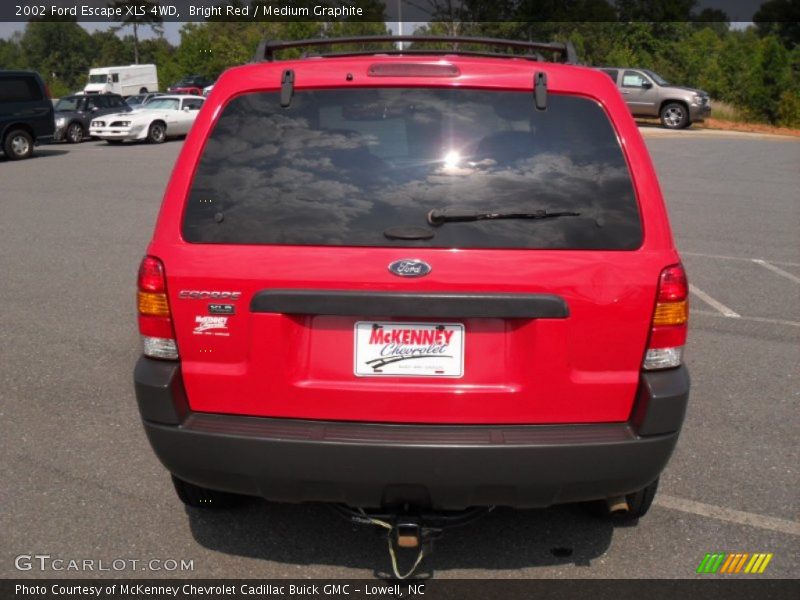 Bright Red / Medium Graphite 2002 Ford Escape XLS 4WD