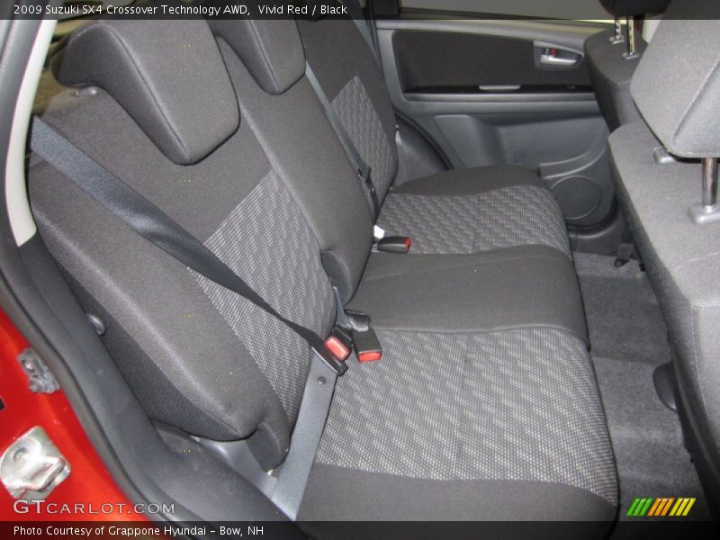 Vivid Red / Black 2009 Suzuki SX4 Crossover Technology AWD