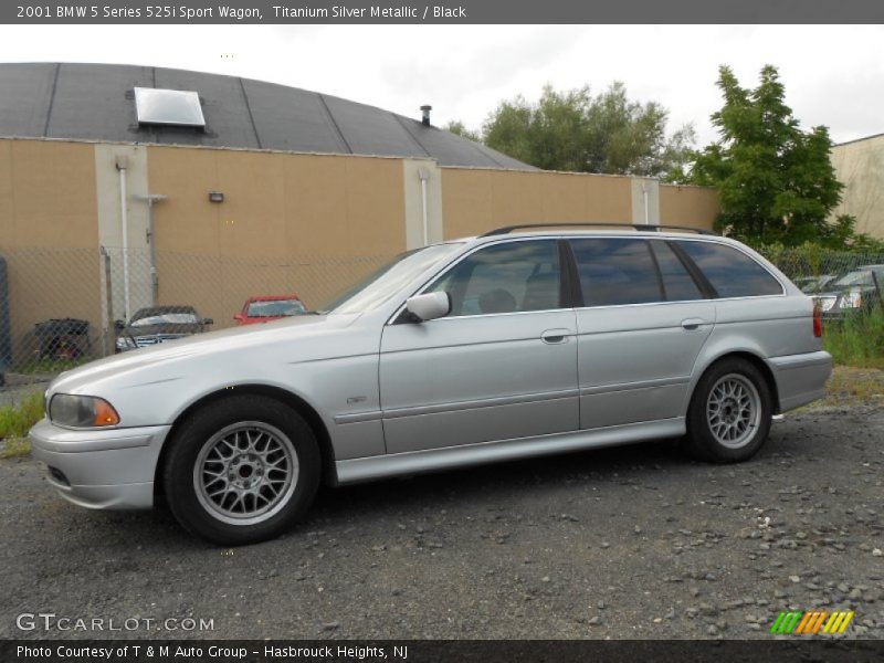 Titanium Silver Metallic / Black 2001 BMW 5 Series 525i Sport Wagon