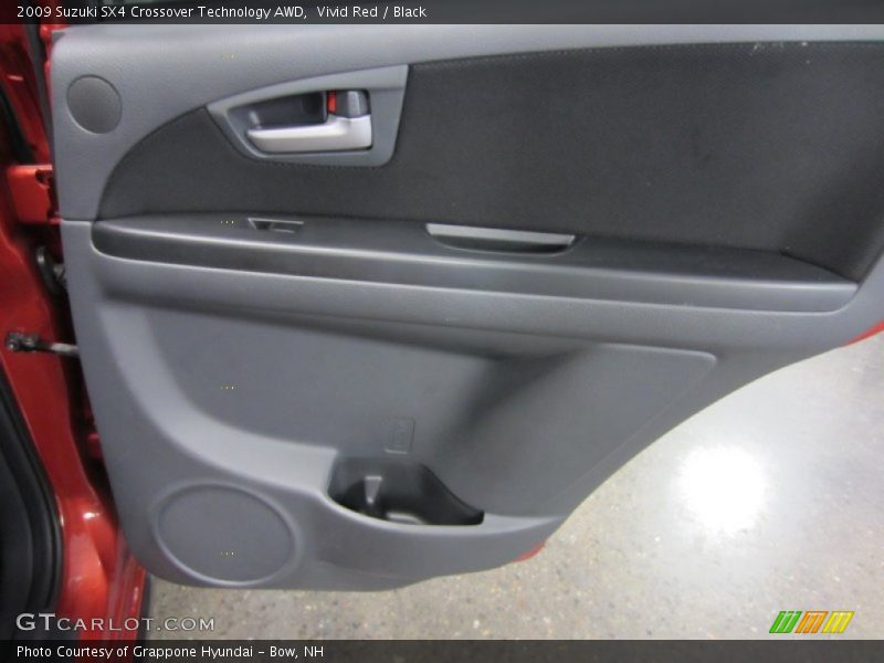 Vivid Red / Black 2009 Suzuki SX4 Crossover Technology AWD
