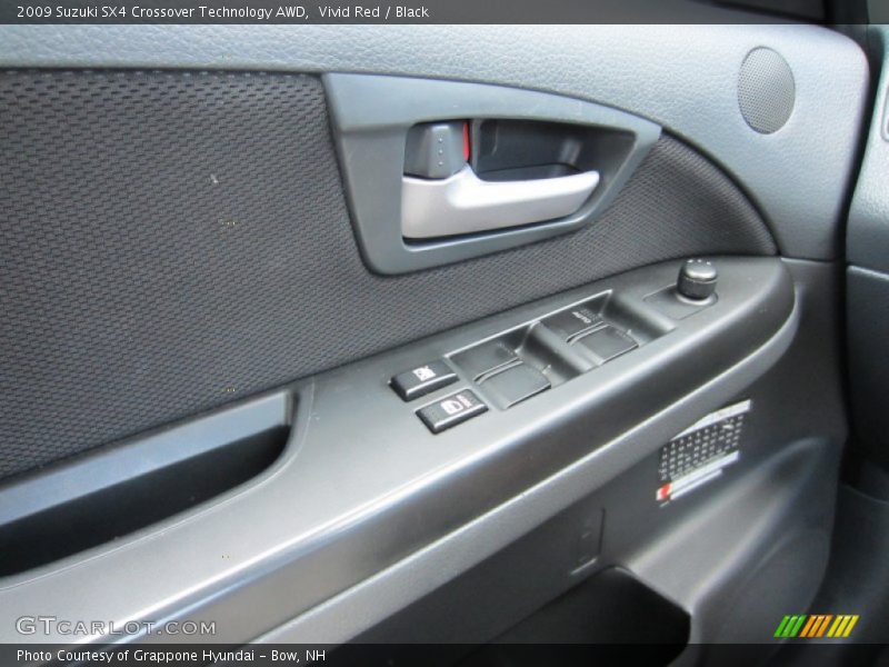 Vivid Red / Black 2009 Suzuki SX4 Crossover Technology AWD