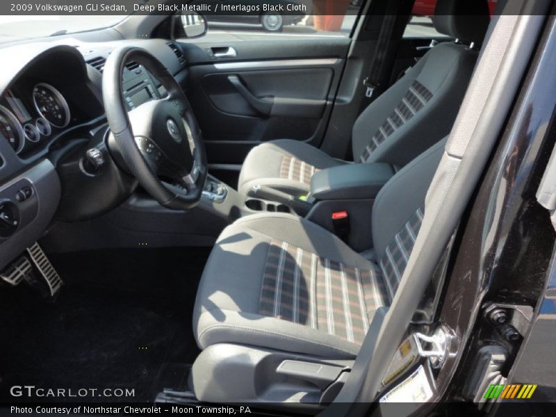 Deep Black Metallic / Interlagos Black Cloth 2009 Volkswagen GLI Sedan