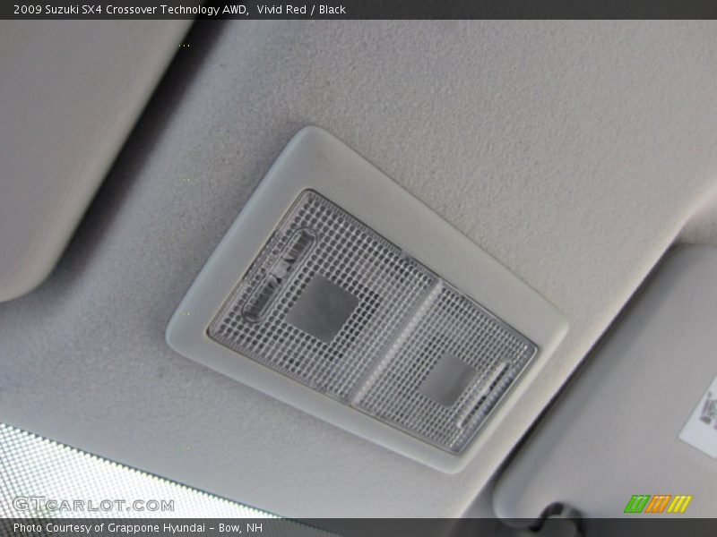 Vivid Red / Black 2009 Suzuki SX4 Crossover Technology AWD