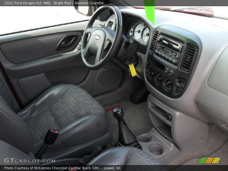  2002 Escape XLS 4WD Medium Graphite Interior