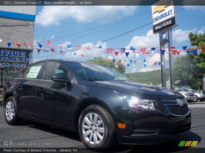 Black Granite Metallic / Jet Black 2011 Chevrolet Cruze LT
