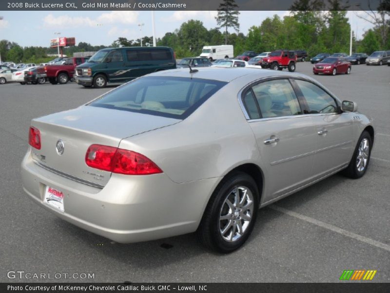 Gold Mist Metallic / Cocoa/Cashmere 2008 Buick Lucerne CXL