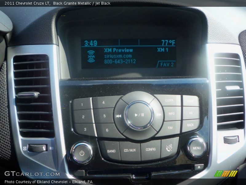 Black Granite Metallic / Jet Black 2011 Chevrolet Cruze LT