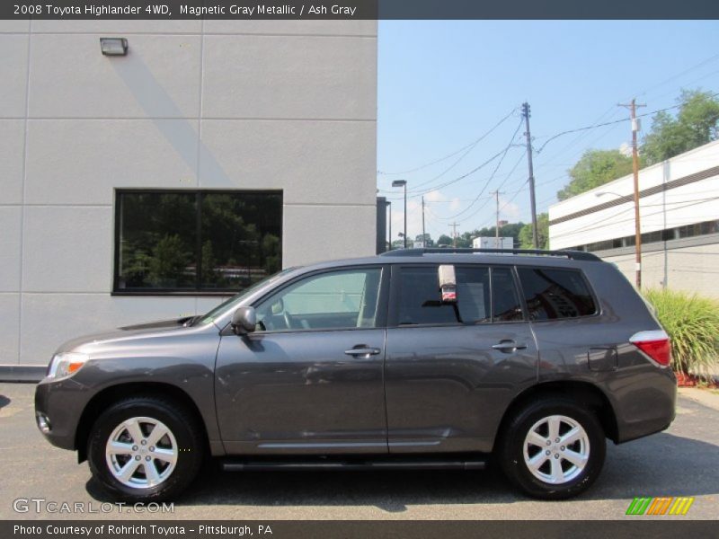 Magnetic Gray Metallic / Ash Gray 2008 Toyota Highlander 4WD