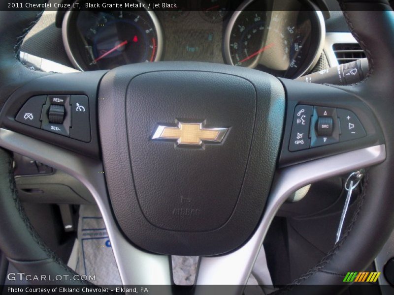 Black Granite Metallic / Jet Black 2011 Chevrolet Cruze LT