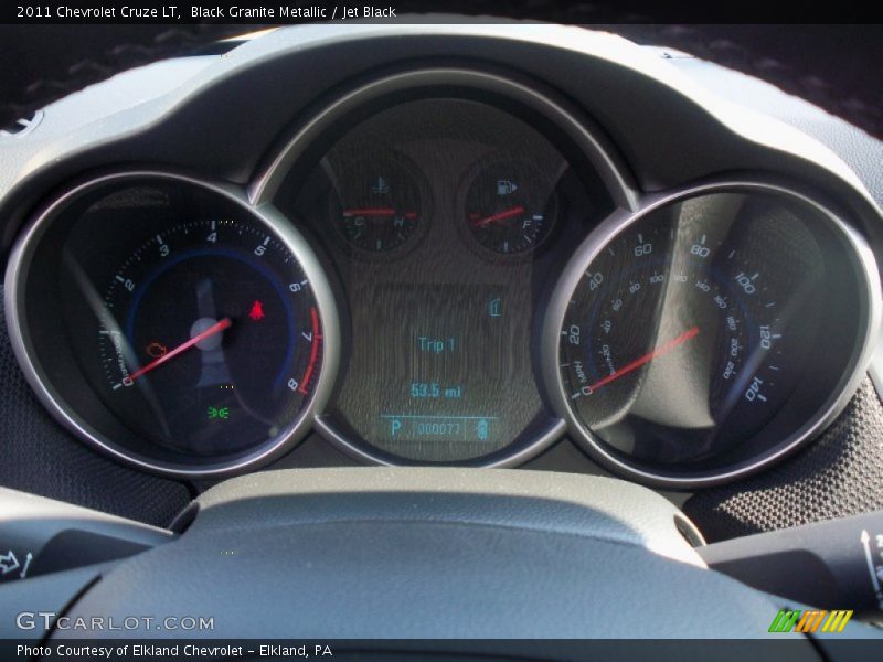 Black Granite Metallic / Jet Black 2011 Chevrolet Cruze LT