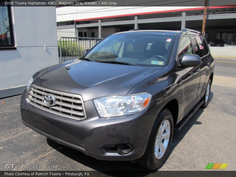 Magnetic Gray Metallic / Ash Gray 2008 Toyota Highlander 4WD
