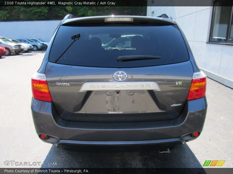Magnetic Gray Metallic / Ash Gray 2008 Toyota Highlander 4WD